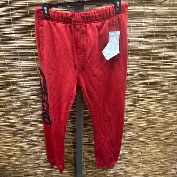 Ecko unltd Men's Track Em Down Joggers - Red Size M - Picture 2 of 3